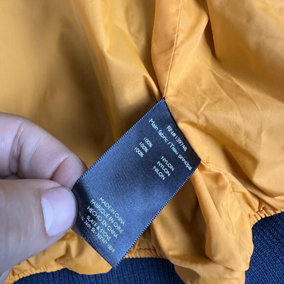 Slate & Stone Jacket Mens Large Blue Camo Bomber Nylon Lightweight Zip Up - Picture 6 of 11